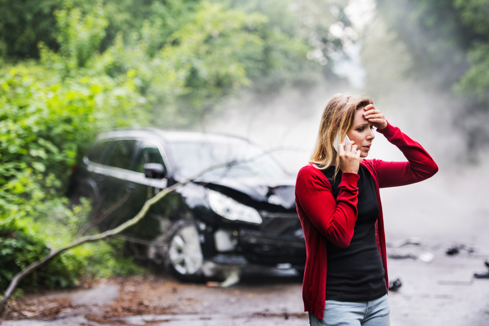 after accident phone call