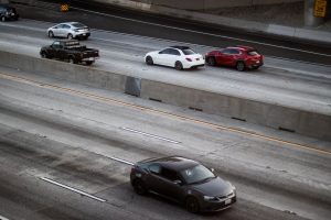 Detroit, MI - I-696 Site of Injury Accident After Lahser Exit