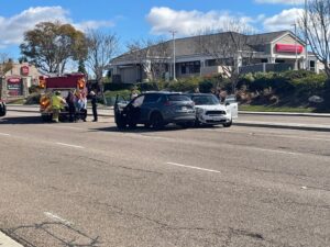 Detroit, MI - Injury Car Wreck Shuts Down M-33 at Popps Rd
