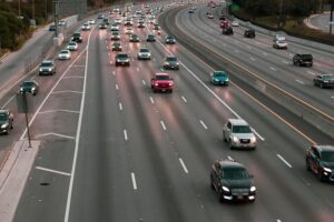 Detroit, MI - I-75 Scene of Injury Vehicle Wreck at Caniff