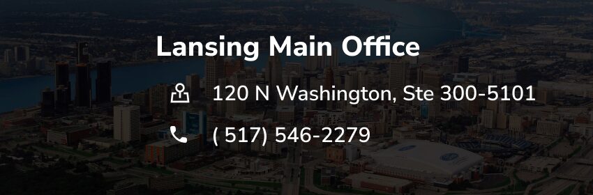 Lansing main office location and phone number.