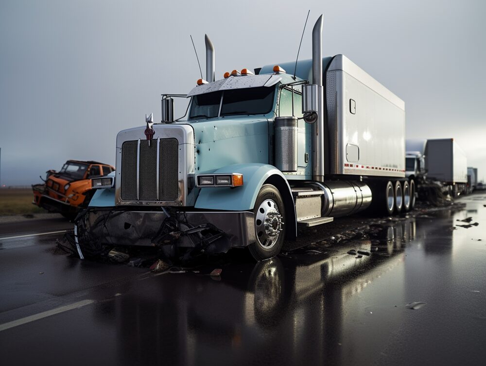 Saginaw, MI - Semi and Box Truck Collide at Hemlock and Ithaca
