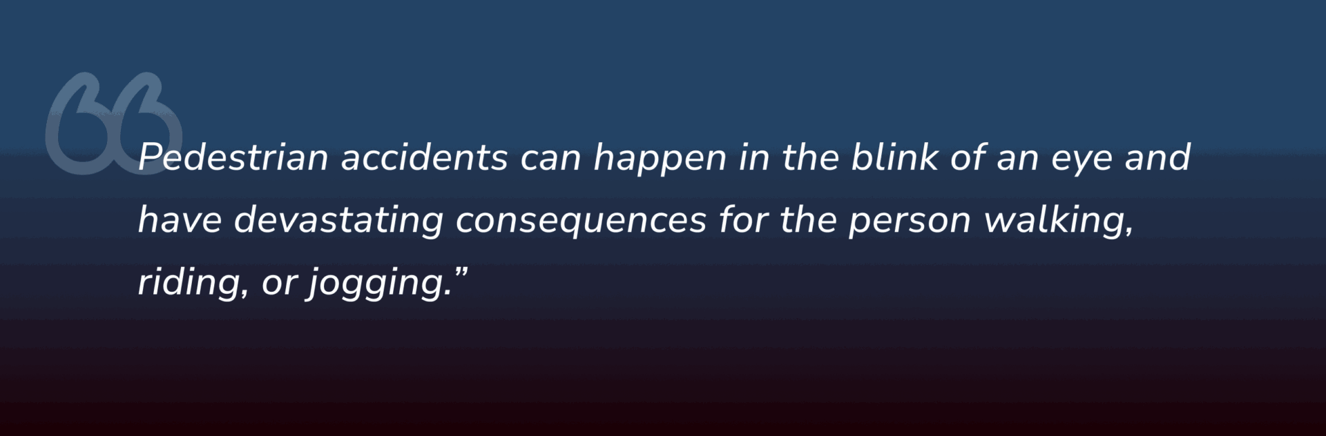 Pedestrian accidents